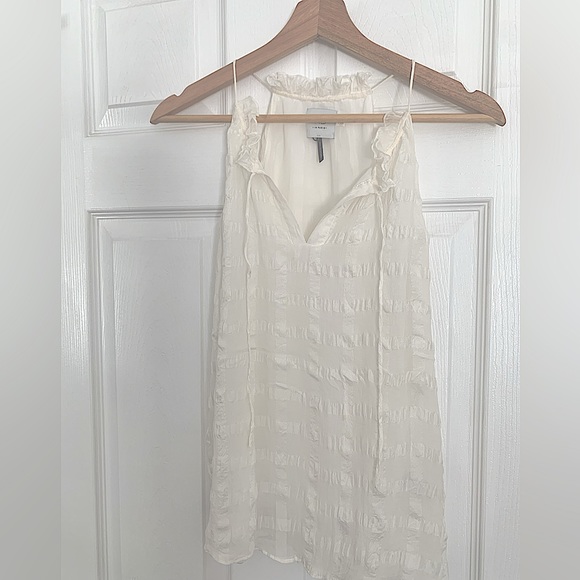 Sleeveless white silk top from Anthropologie - Picture 1 of 4